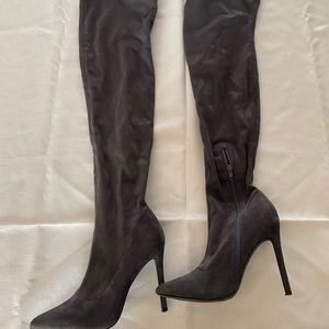 Forever 21 over the knee faux suede boot